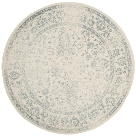 Safavieh 10 x 10 ft. Adirondack Power Loomed Round Area Rug; Ivory & Slate ADR109S-10R